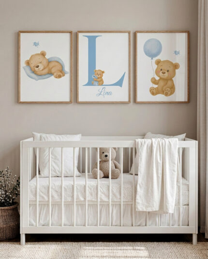 لوحة ديكور غرف الاطفال  3قطع